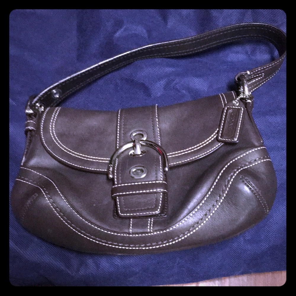 Brown Coach mini bag